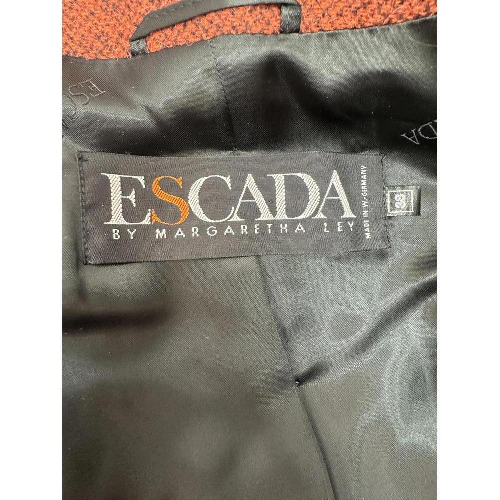 Vtg Sz 38/42 Escada Margaretha Ley Wool Alpaca Pencil Skirt Suit Double Breasted - Picture 4 of 10